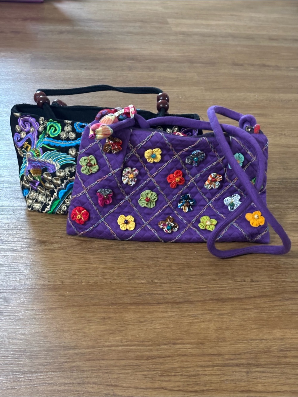 Bundle of (2) Embellished Handbags